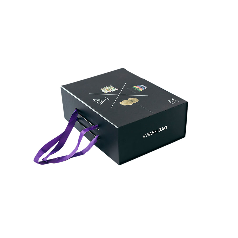 Hydrophobic Canvas + Polyester Mesh Wash Bag Set